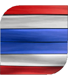 Flags Asia Thailand Square 