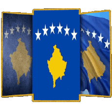 Banderas Europa Kosovo Forma 