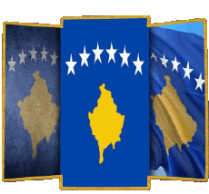 Bandiere Europa Kosovo Forma 