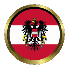 Drapeaux Europe Autriche Rond - Anneaux 