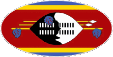Drapeaux Afrique Eswatini Ovale 