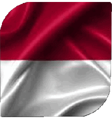 Flags Asia Indonesia Square 