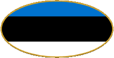 Flags Europe Estonia Oval 