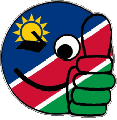 Flags Africa Namibia Smiley - OK 