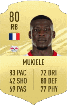 Multimedia Vídeo Juegos F I F A - Jugadores  cartas Francia Nordi Mukiele 