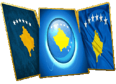 Bandiere Europa Kosovo Forma 