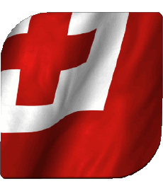 Drapeaux Océanie Tonga Carré 