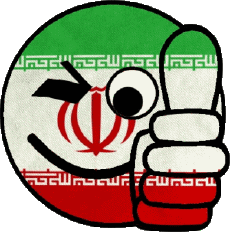 Drapeaux Asie Iran Smiley - OK 