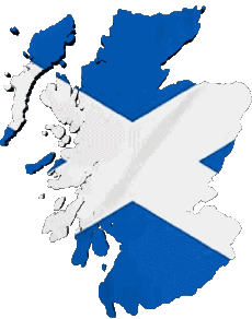 Flags Europe Scotland Map 