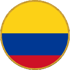 Bandiere America Colombia Rond 