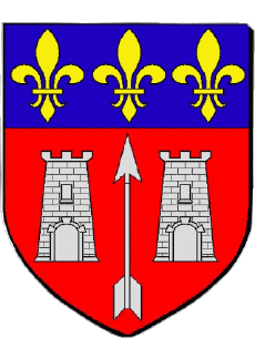 Wappen-Fahnen Frankreich Abteilungen - Städte 72 LA FLECHE 