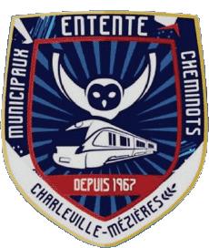 Sports FootBall Club France Logo Grand Est 08 - Ardennes EMCCM - Entente des Municipaux et Cheminots de Charleville-Mézières 