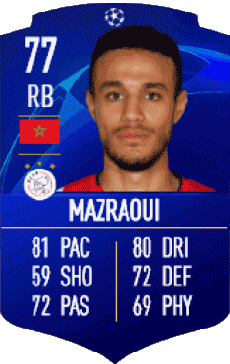 Multimedia Vídeo Juegos F I F A - Jugadores  cartas Marruecos Noussair Mazraoui 
