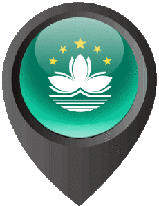 Drapeaux Asie Macao Epingle de Localisation 