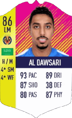 Multimedia Vídeo Juegos F I F A - Jugadores  cartas Arabia Saudita Salem Al Dawsari 