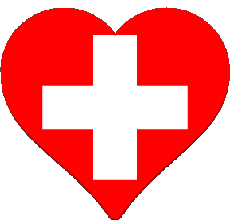 Flags Europe Swiss Heart 