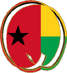 Drapeaux Afrique Guinée Bissau Forme 02 