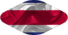 Banderas América Costa Rica Oval 02 