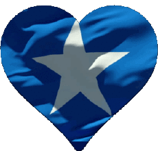 Banderas África Somalia Corazón 