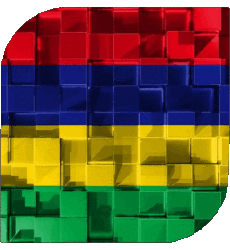 Fahnen Afrika Mauritius Platz 