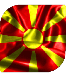Flags Europe Macedonia Square 