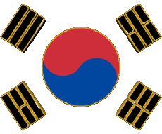 Drapeaux Asie Corée du Sud Divers 