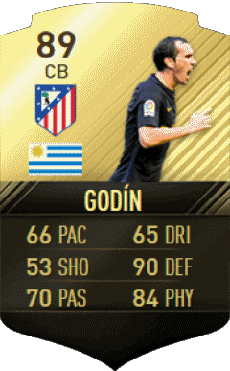 Multimedia Vídeo Juegos F I F A - Jugadores  cartas Uruguay Diego Godín 