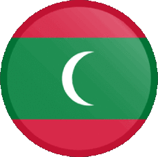 Fahnen Asien Malediven Runde 