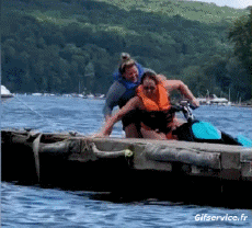 Humor -  Fun Transport Jet Ski Falls - Fail 