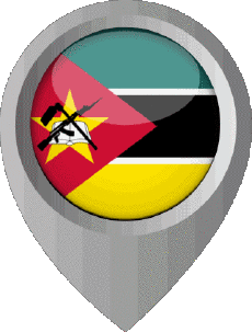 Bandiere Africa Mozambico Perno di posizione 