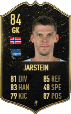 Multimedia Vídeo Juegos F I F A - Jugadores  cartas Noruega Rune Almenning Jarstein 