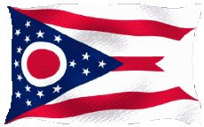 Banderas América U.S.A - Estados Ohio Ondulación 