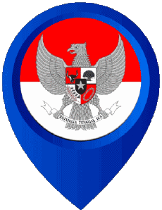 Banderas Asia Indonesia Marcador de ubicación 