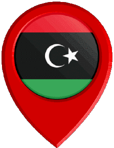 Bandiere Africa Libia Epingle de Localisation 