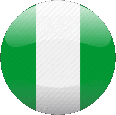 Drapeaux Afrique Nigéria Rond 