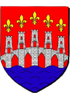 Blasone-Bandiere Francia Dipartimenti - Città 46 Lot Blasone