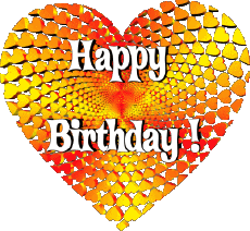 Mensajes Inglés Happy Birthday Heart 007 