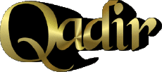 Nome MASCHIO - Maghreb Musulmano Q Qadir 