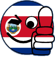 Flags America Costa Rica Smiley - OK 