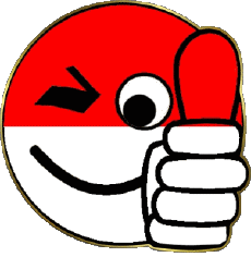 Banderas Asia Indonesia Smiley - OK 