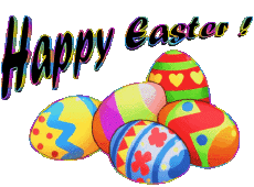 Messagi - Smiley Inglese Happy Easter 05 