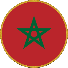 Fahnen Afrika Marokko Runde 