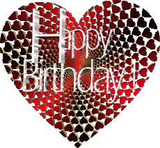 Messages English Happy Birthday Heart 005 
