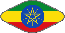 Bandiere Africa Etiopia Ovale 02 