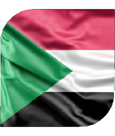 Flags Africa Sudan Square 