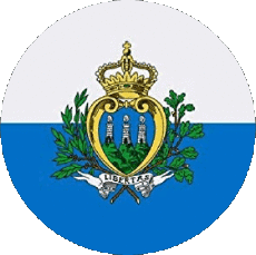 Bandiere Europa San Marino Tondo 