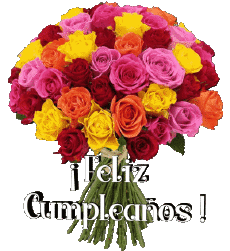 Messages Spanish Feliz Cumpleaños Floral Transparent Background 016 