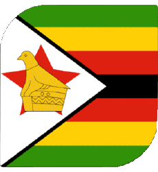 Banderas África Zimbabue Plaza 