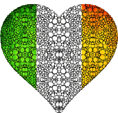 Flags Europe Ireland Heart 