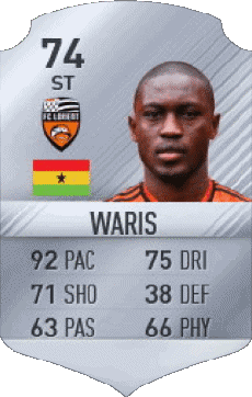Multimedia Videospiele F I F A - Karten Spieler Ghana Abdul Majeed Waris 